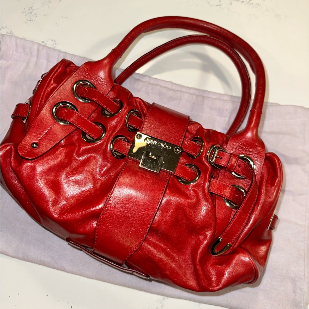 Jimmy Choo top handle shoulder bag